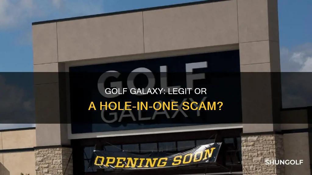 is golf galaxy legit