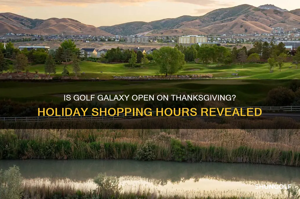 is golf galaxy open on thanksgiving