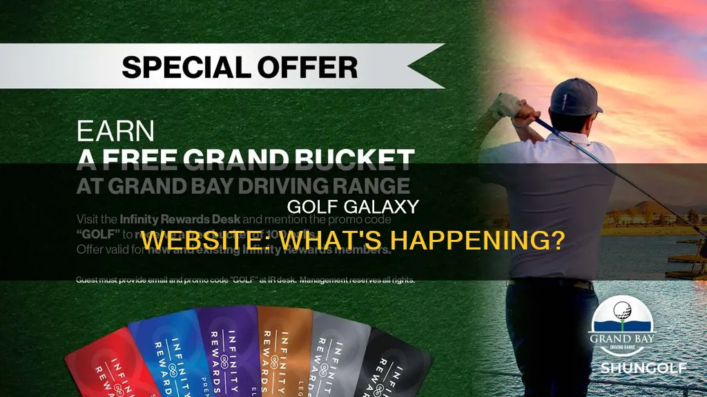 is golf galaxy website down
