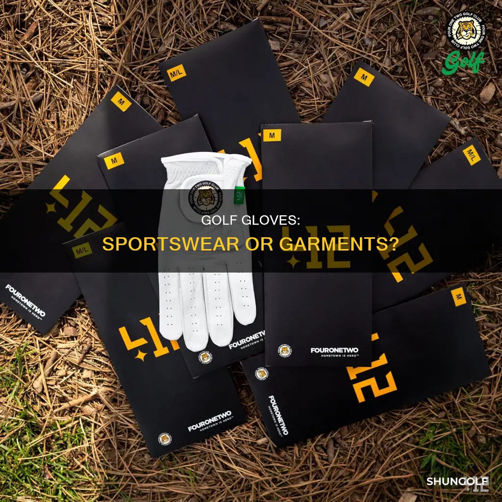 is golf gloves considered garments