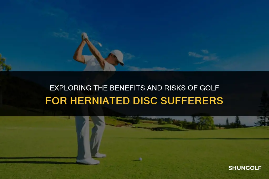 is golf good for herniated disc