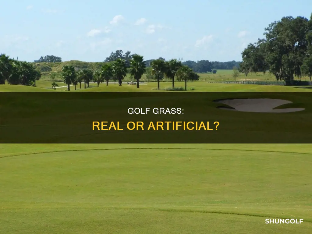 is golf grass real
