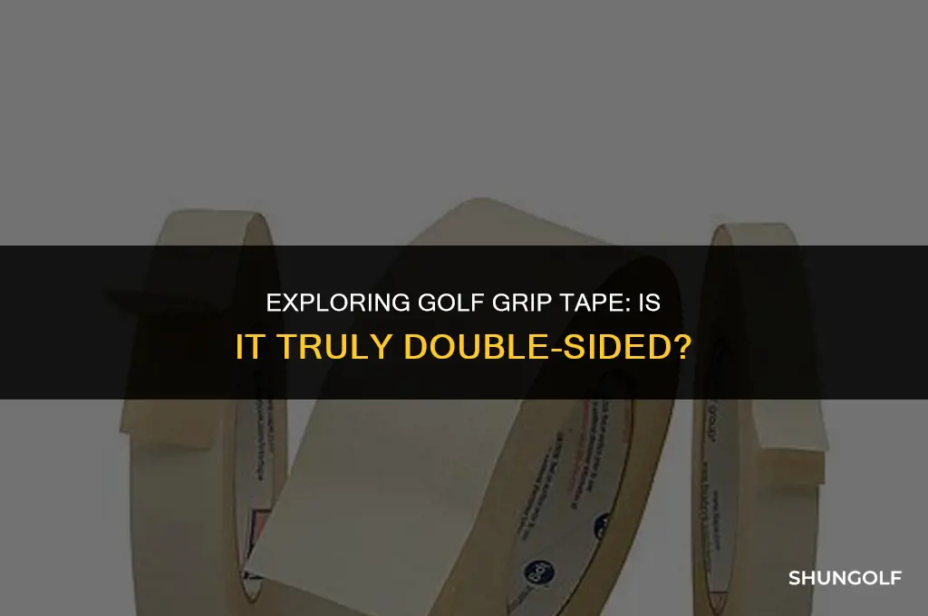 is golf grip tape double sided