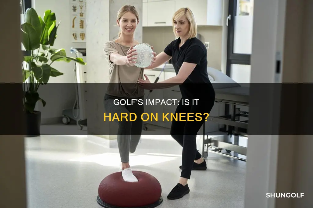 is golf hard on knees
