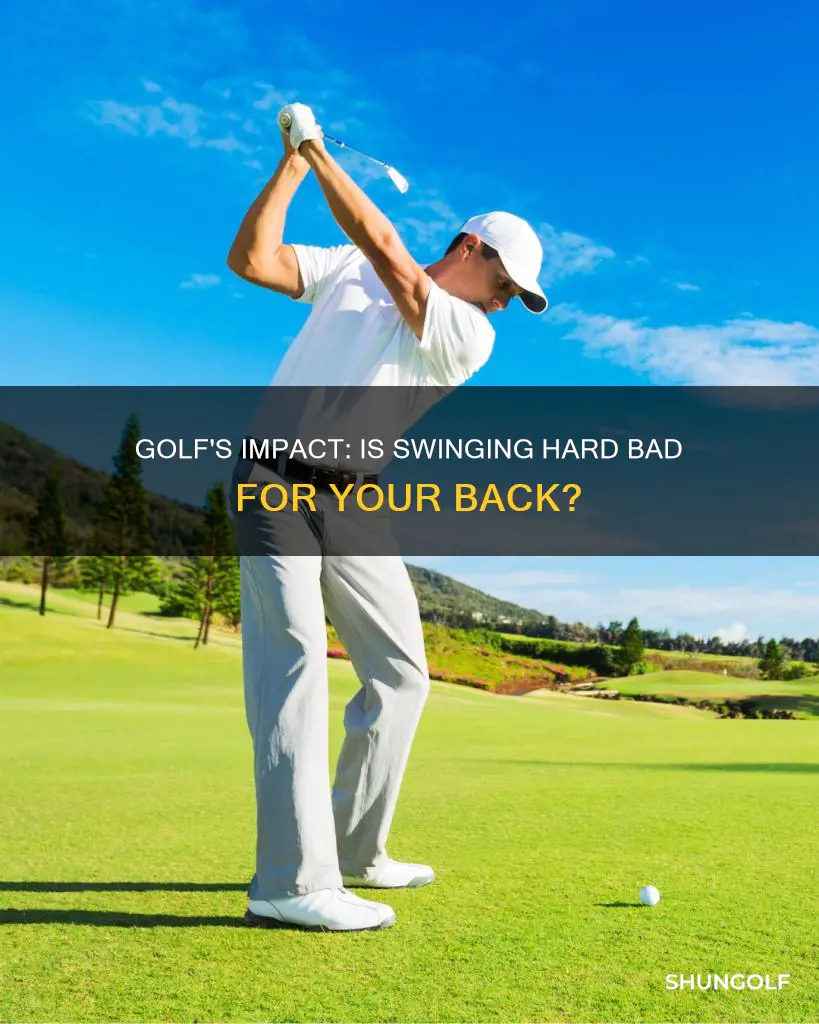 is golf hard on the back
