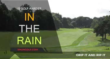Golfing in the Rain: Harder or Easier?