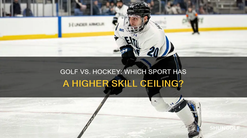 is golf harder than hockey