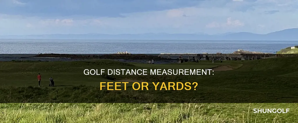 is golf in feet or yards