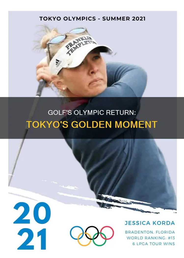 is golf in the tokyo olympics