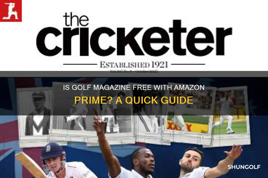 is golf magazine free for maazon prime