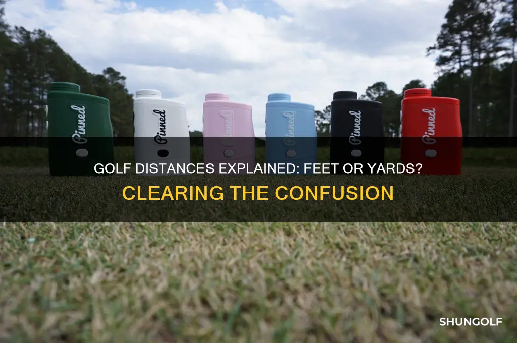 is golf measured in feet or yards