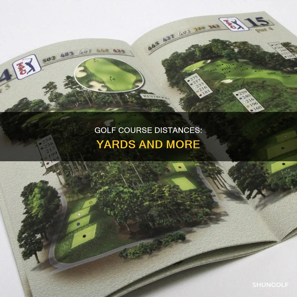 is golf measured in yards