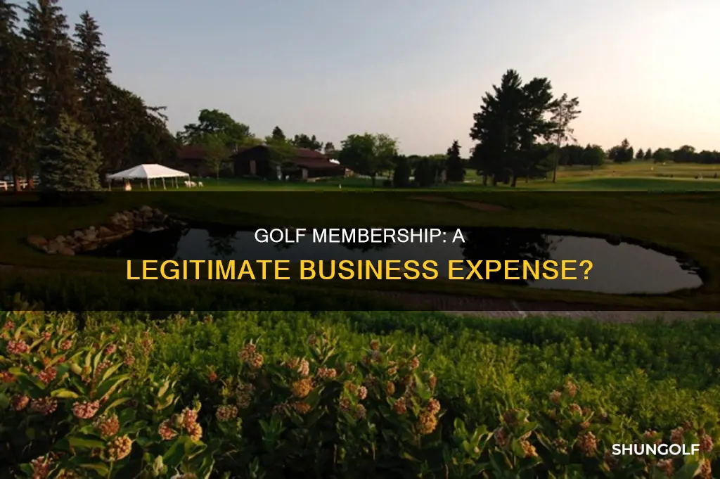is golf membership a business expense