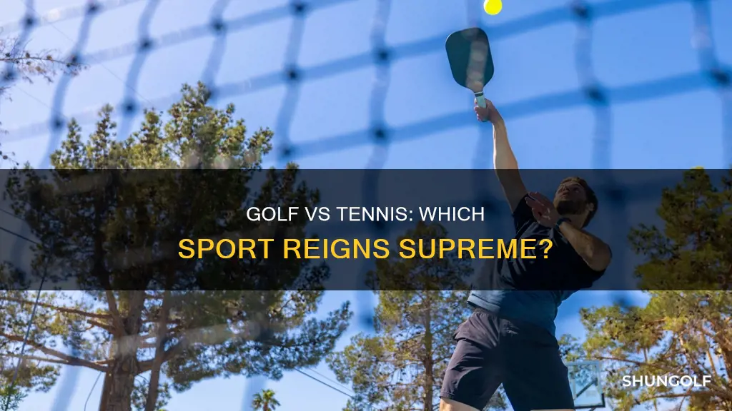 is golf more popular than tennis