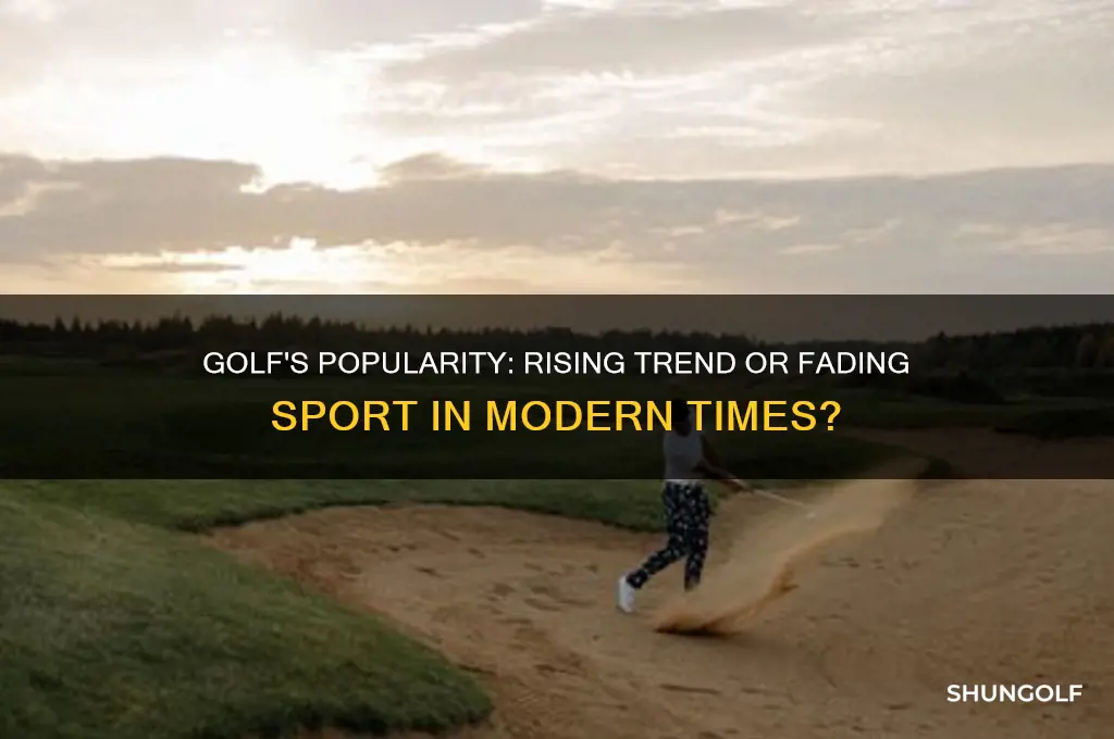 is golf on the rise or decline