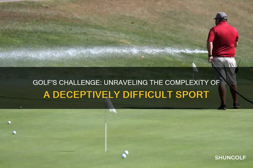 is golf one of the hardest sports