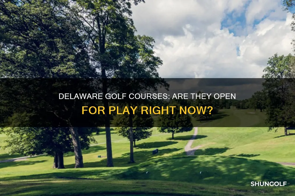 is golf open in delaware