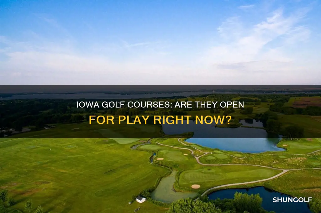 is golf open in iowa