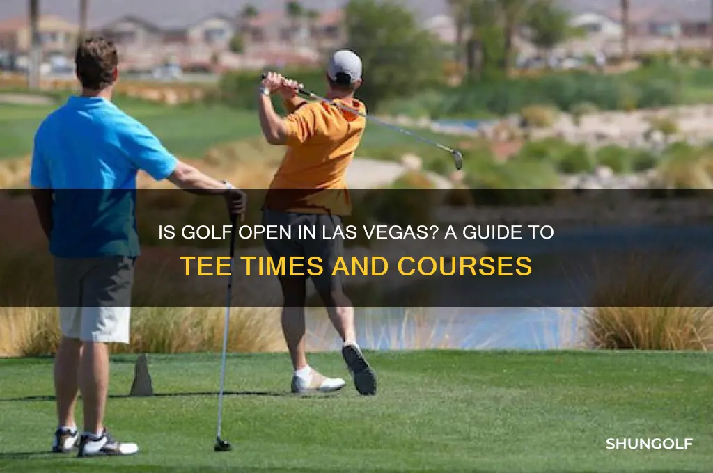 is golf open in las vegas