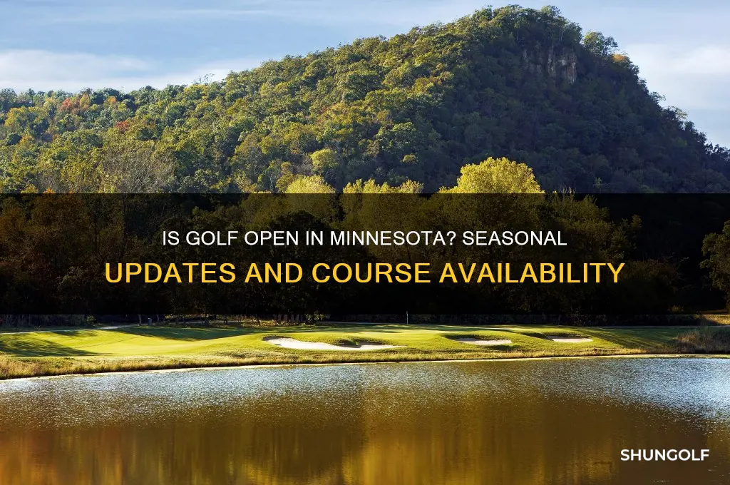 is golf open in minnesota