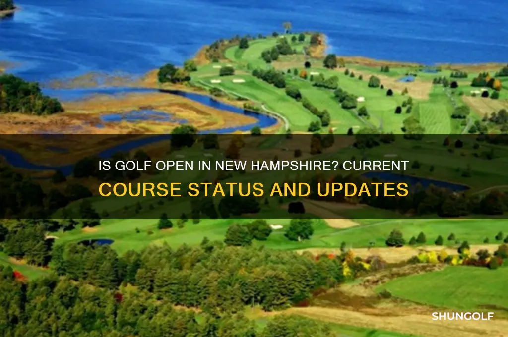 is golf open in new hampshire