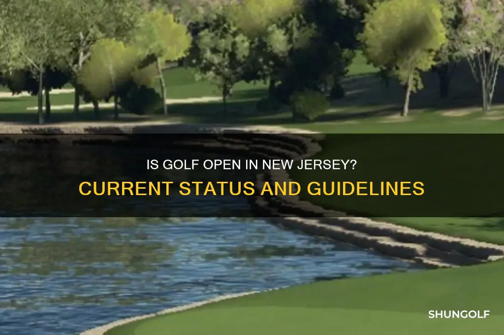 is golf open in new jersey