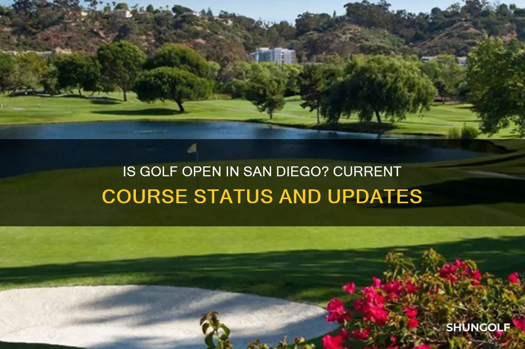 is golf open in san diego