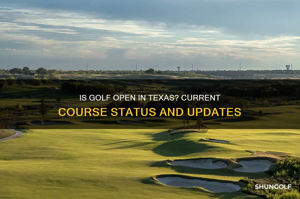 is golf open in texas
