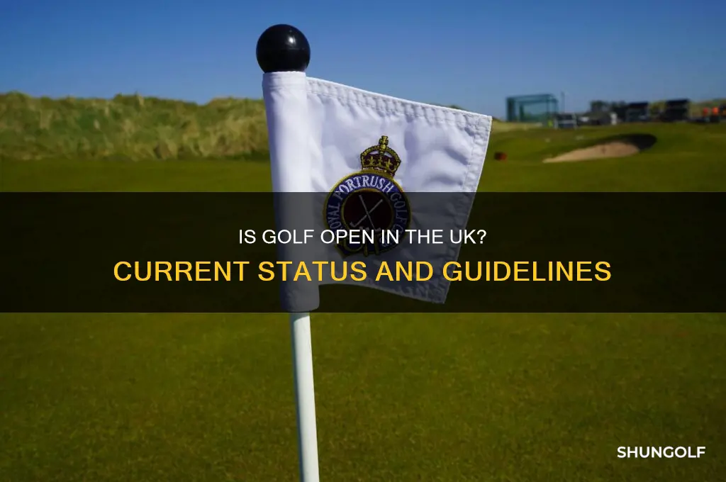 is golf open in uk