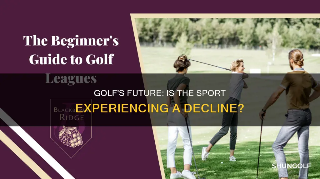 is golf participation declining
