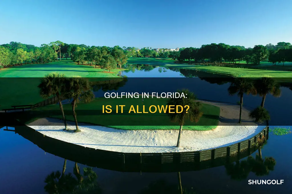 is golf permitted in florida