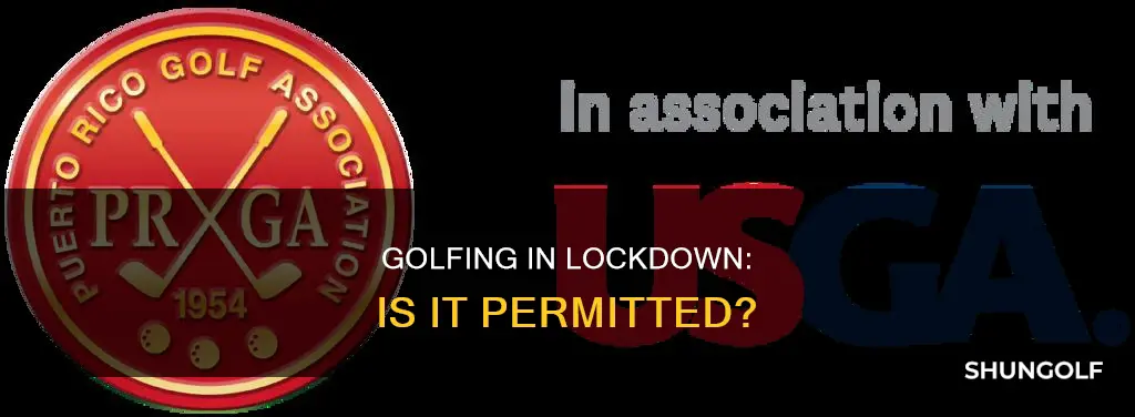 is golf permitted in new lockdown