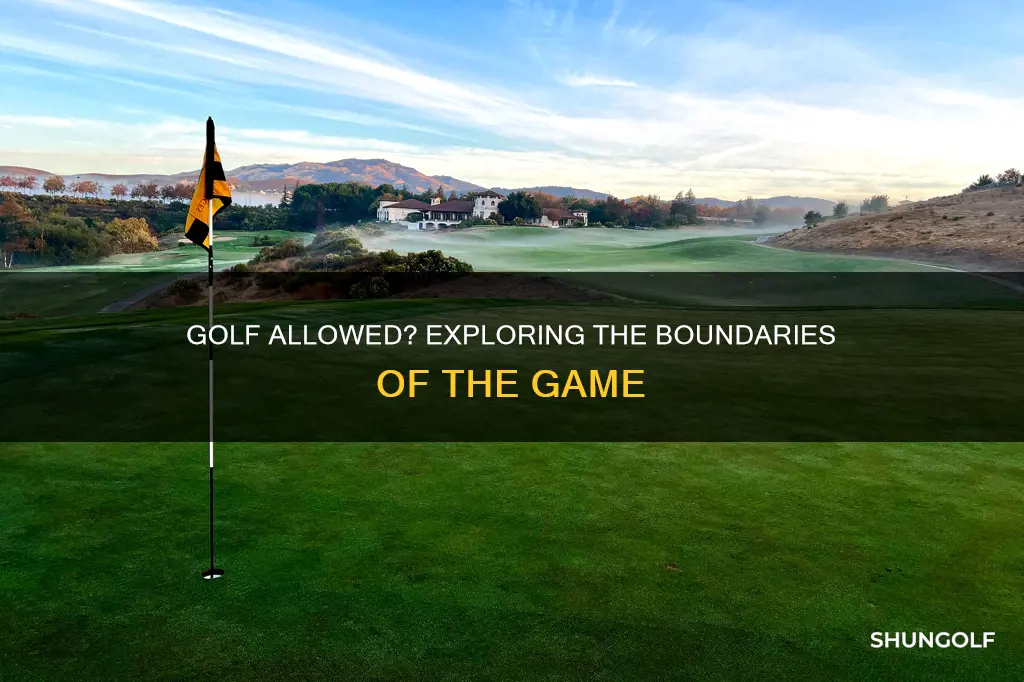 is golf permitted