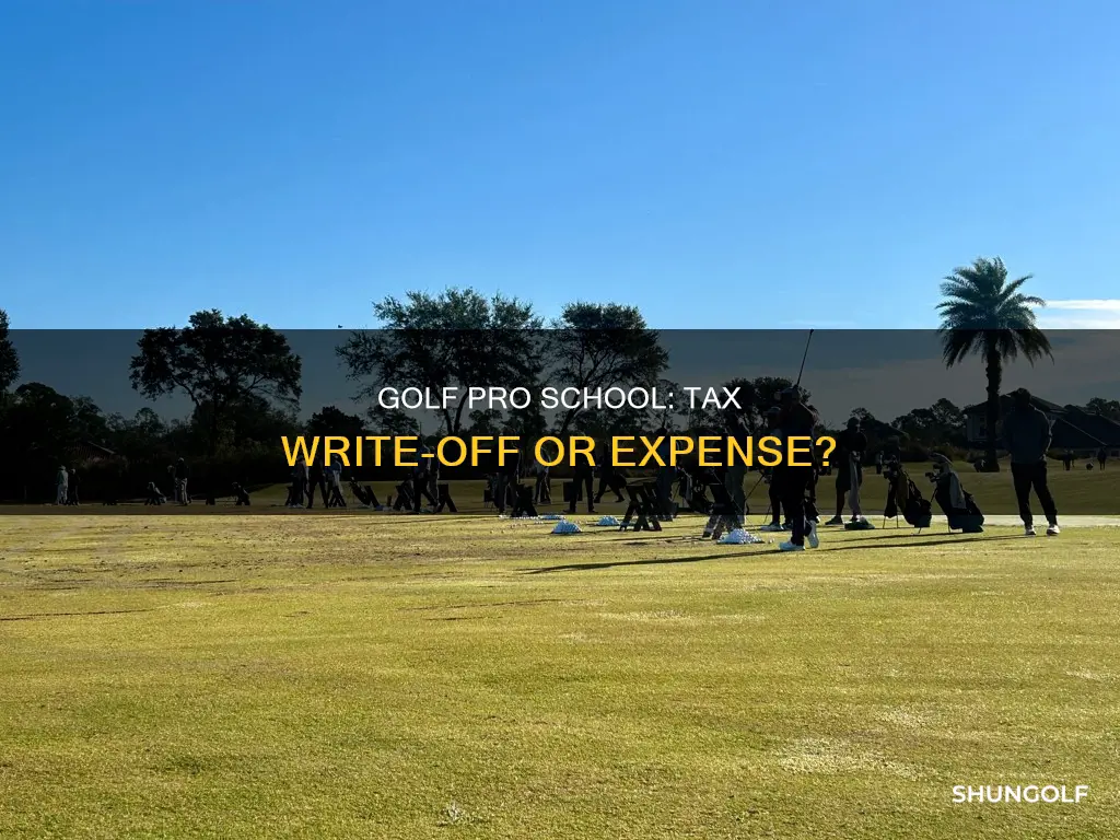 is golf pro school deductible
