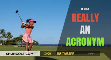 Golf: An Acronym? Unraveling the Sport's Name Mystery