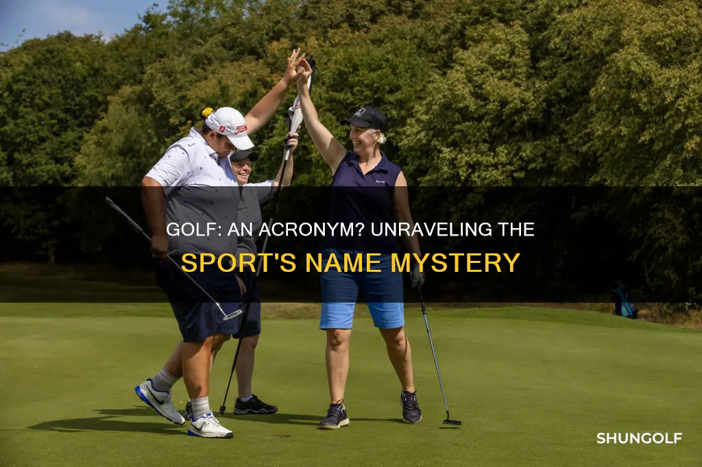 is golf really an acronym