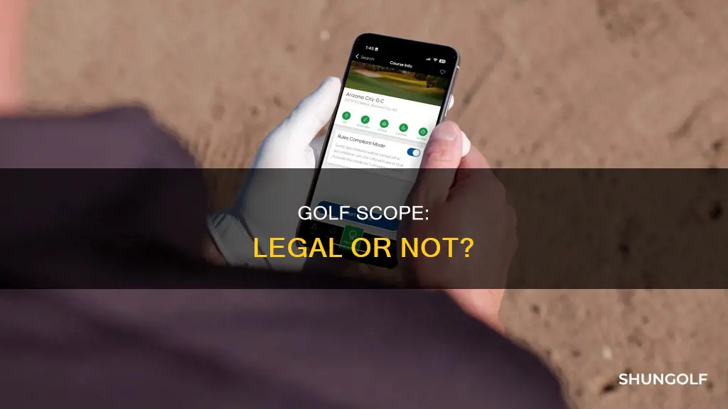 is golf scope legal