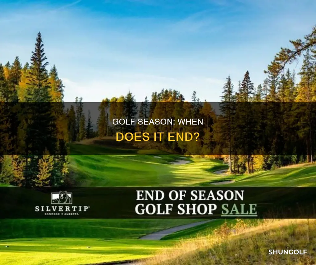 is golf season over