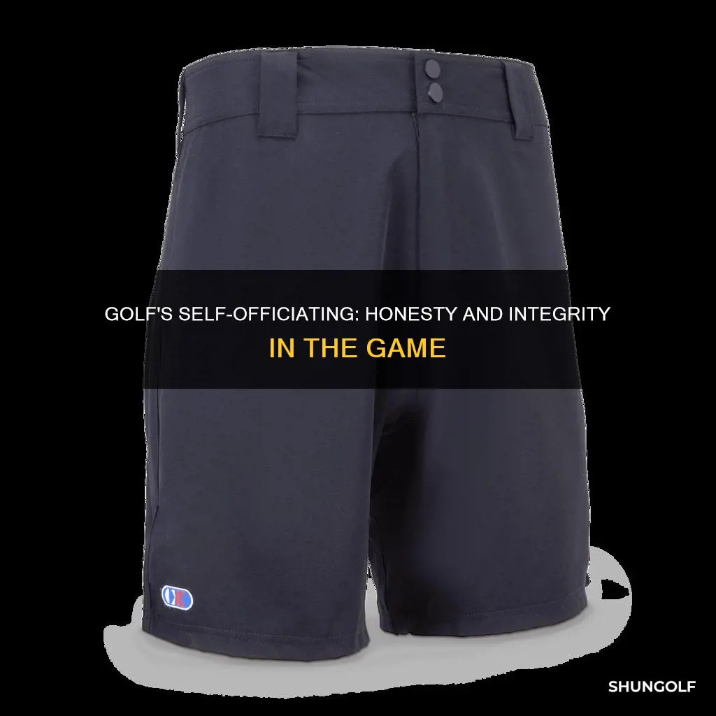 is golf self officiated