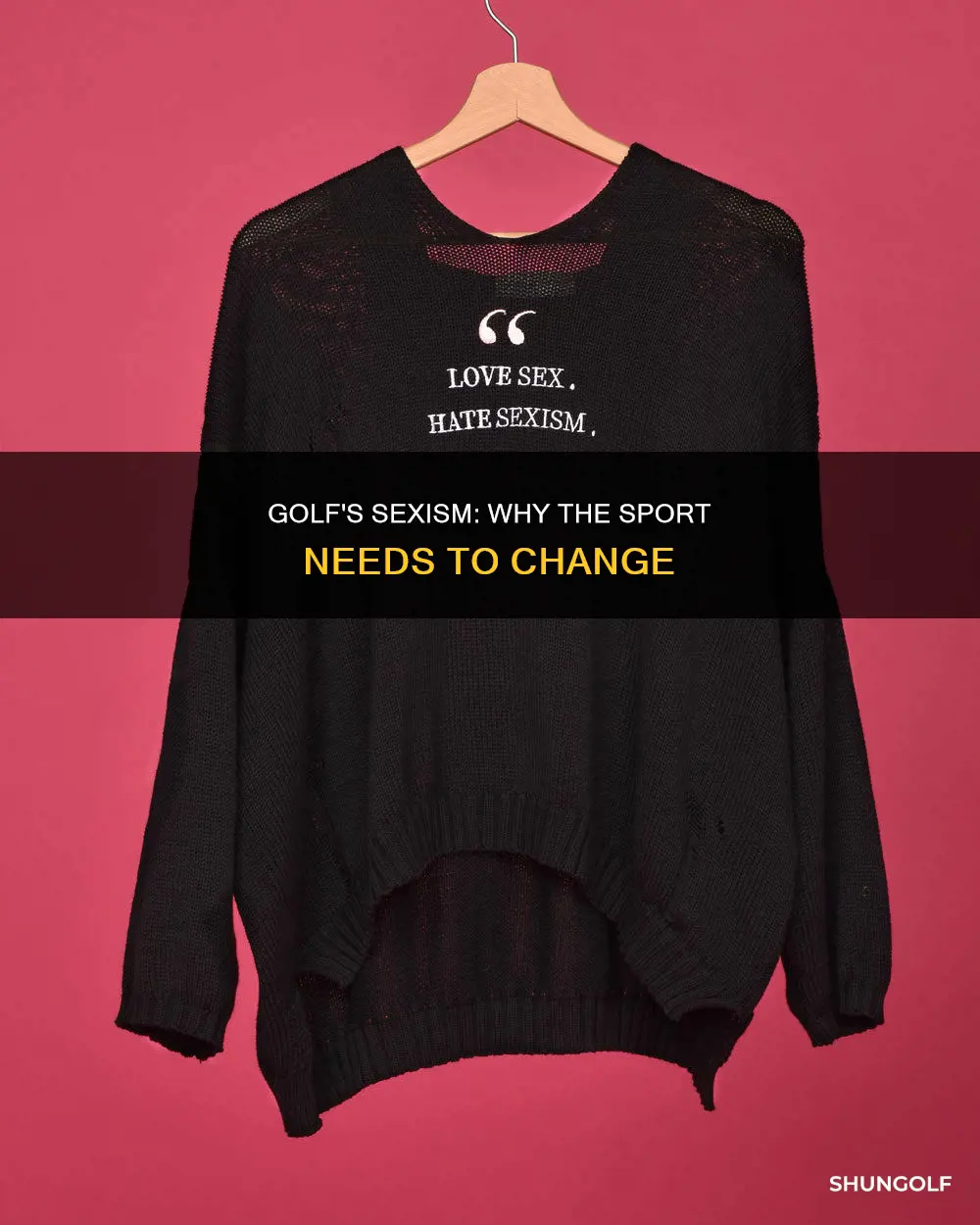 is golf sexist