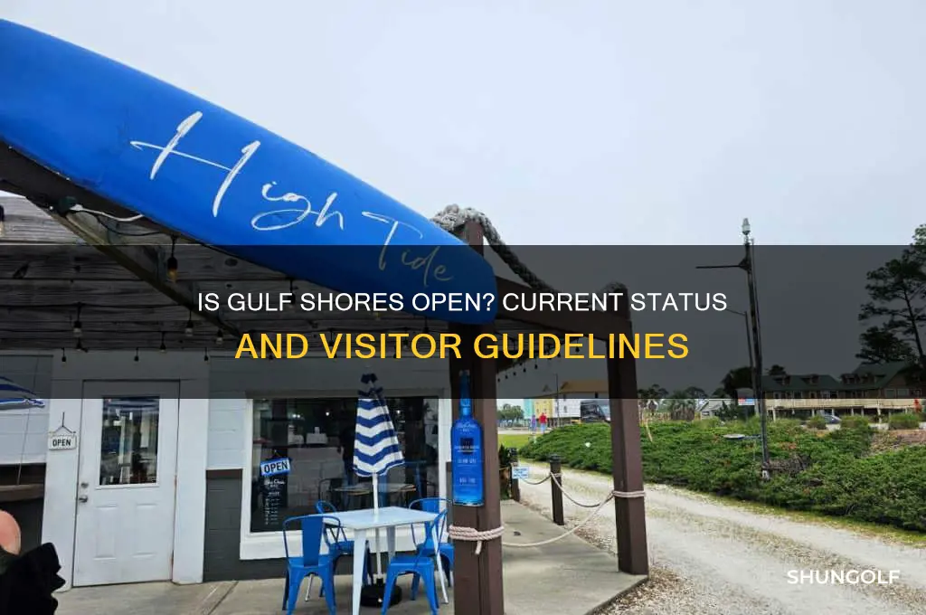 is golf shores open