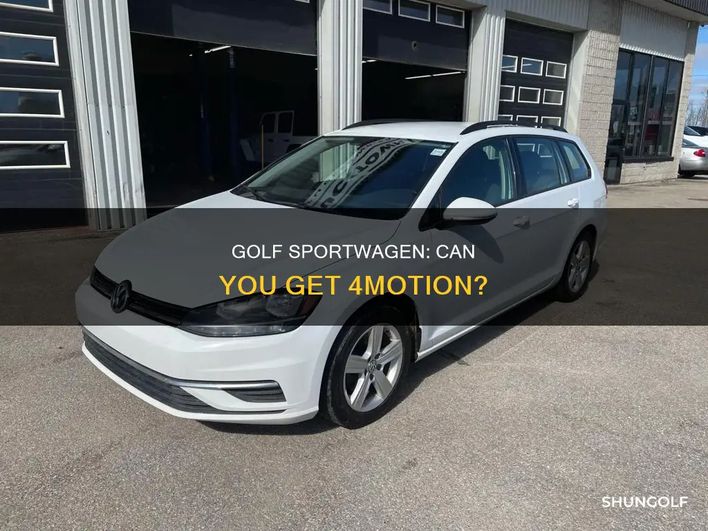 is golf sportwagen available with 4motion