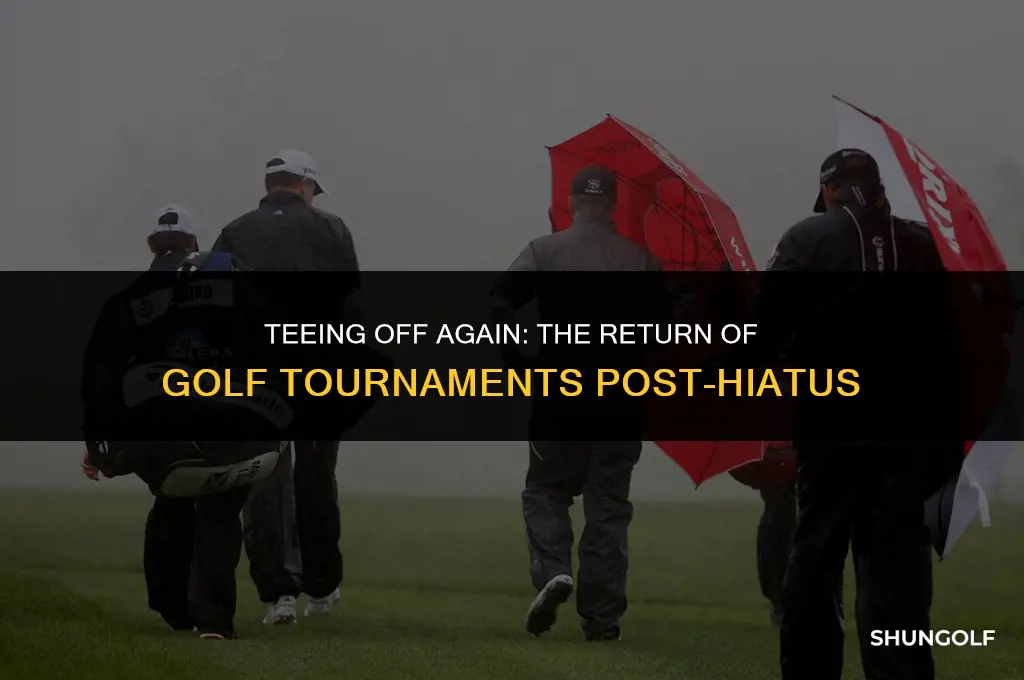 is golf starting again