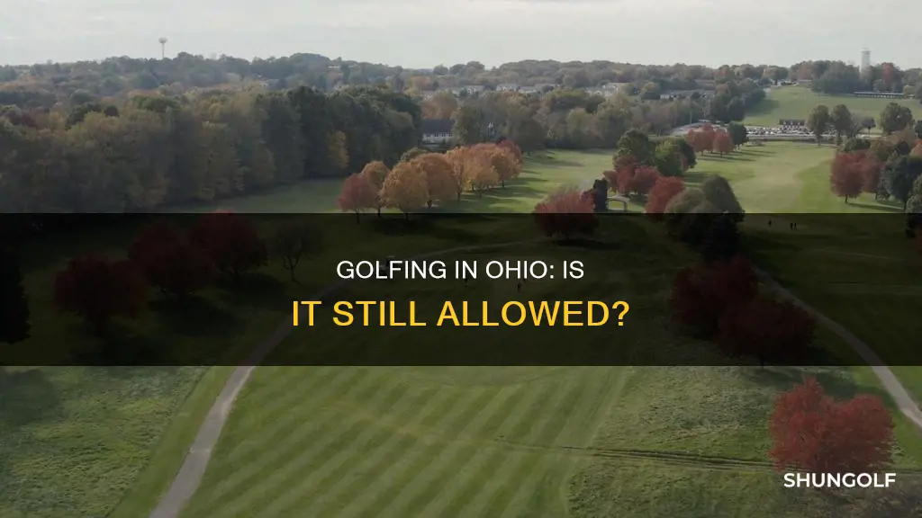 is golf still allowed in ohio