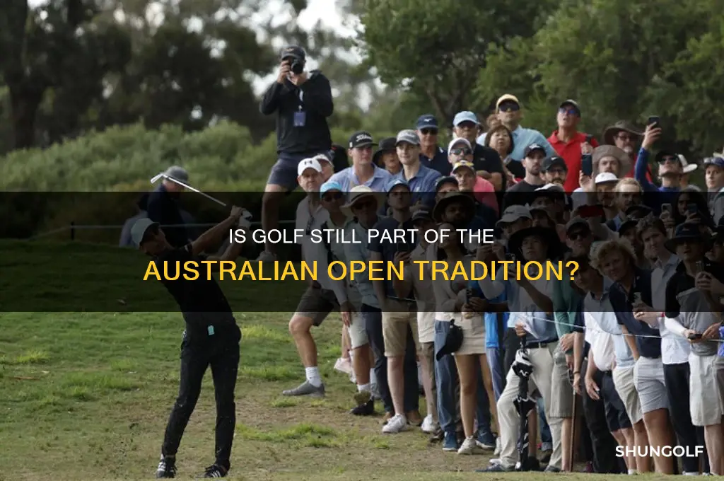 is golf still in the australian open