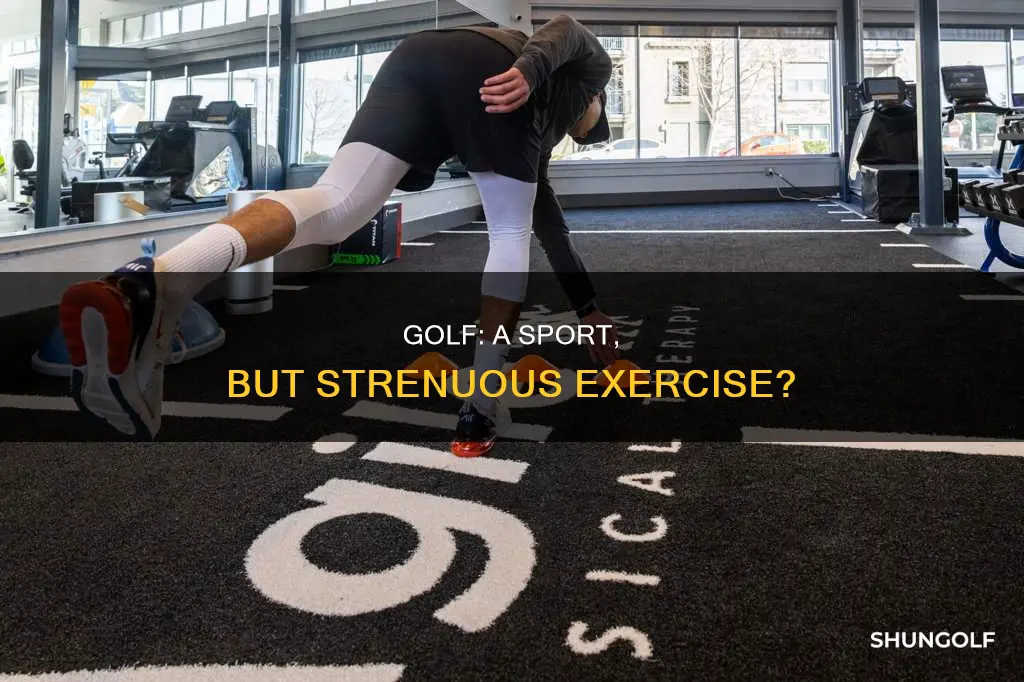 is golf strenuous exercise