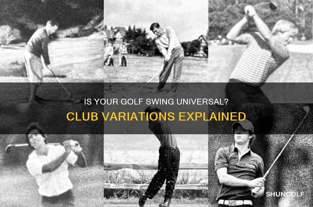 is golf swing same for all clubs