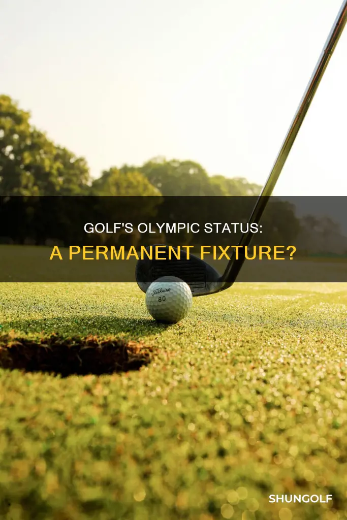 is golf t in the olympics