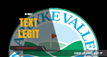 Golf Text: Legit or a Scam?
