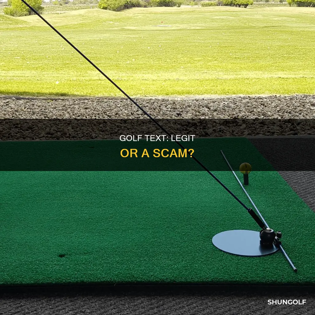 is golf text legit